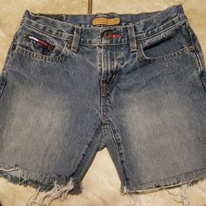 Tommy Hilfiger distressed Jean shorts